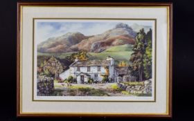 Limited Edition Artist Signed Print By Judy Boyes 'Stickle Cottage,