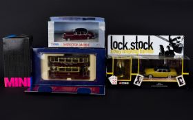 Collection of 4 Corgi Cars to include The Queen Mother's Century 1900-2000, The New Mini Cooper,