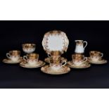 Thomas Forrester And Sons Phoenix Ware China comprising of 1 Large Plate, 6 Tea Plates, 6 Saucers,