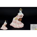 Coalport - Ltd Edition Hand Painted Porcelain Figurine - Park Lane Collection ' Thoughts of You '