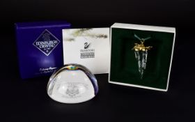 Swarovski Christmas Memories Limited Edition Icicle Hanging Ornament A boxed Christmas bauble by