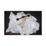 A Variety of Antique Linen and Clothing. To include various crochet trims, various items of cotton