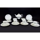 Wedgwood Bone China ( 21 ) Piece Tea Service ' Westbury ' Pattern. R4410. Comprises Six Trios, 1