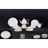 Royal Albert Bone China Dinner Set - 'Val D'Or' Approximately 80 pieces comprising of 18 large Side