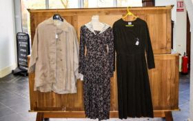 A Collection Of Vintage Laura Ashley Clothing Three items in total to include 1980'S ditsy print