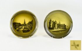 Ridgways Cabinet Plates Two in total depicting Scottish landmarks, the first, Princess Street