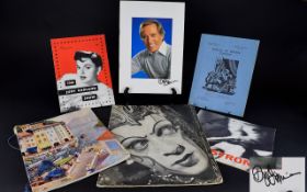 Autograph Interest Signed Andy Williams Programme Along With A Collection Of Vintage Theatre And
