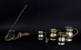 19thC Pewter Measuring Vessels (4) in total, Pint,