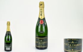 Brut Imperial Moet and Chandon Vintage Bottle of Champagne. Date 1992 - Excellent Year.