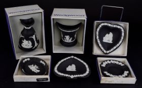 Wedgwood Black Jasper six assorted piece