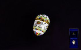 Enamel Easter Egg By Halcyon Days Enamel