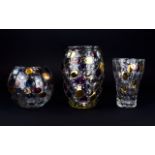 Borske Sklo 'NEMO' blown glass vases des