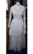 Vintage Wedding Dress An ivory wedding d