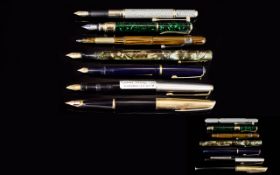 A Good Collection of Vintage Fountain Pens ( 7 ) Seven In Total.