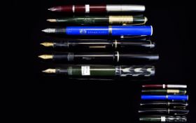 A Good Collection of Early to Mid 20th Century Fountain Pens ( 6 ) Six In Total.