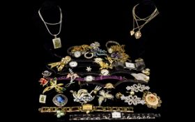 A Large Collection Of Costume Jewellery A varied collection of contemporary and vintage pieces to