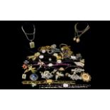 A Large Collection Of Costume Jewellery A varied collection of contemporary and vintage pieces to