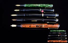 A Good Collection of Early Vintage Fountain Pens. ( 5 ) Five In Total.