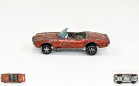 Rare Hot Wheels Mattel Cast Metal Model Custom Red Line Fire Bird 1967 car model.