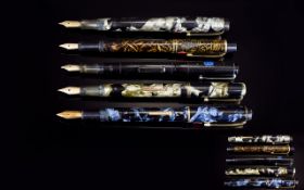 Excellent Collection of Early Fountain Pens In Wonderful Condition ( 5 ) Five In Total.