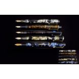 Excellent Collection of Early Fountain Pens In Wonderful Condition ( 5 ) Five In Total.