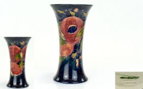 William Moorcroft Signed Trumpet Shaped Vase ' Pomegranates and Berries ' Design. c.1920's. 8.5
