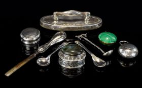 A Good Collection of Antique and Vintage Silver Assorted Items ( 9 ) Items In Total.