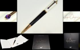 Mont Blanc - Superb Ingrid Bergman La Donna Special Edition Ballpoint Pen. Model No 104907 M28908.