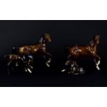 Beswick Horse Figures. Four in total. ''Spirit of The Wind'' Model No 2688. Designer Graham