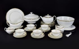 Wedgwood Bone China Cavendish Eight Setting Dinner Service R4680 (75) pieces approx in total.