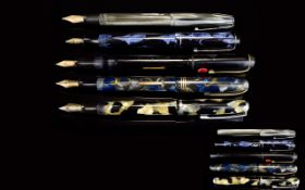 An Excellent Collection of Vintage Fountain Pens ( 5 ) Five In Total.