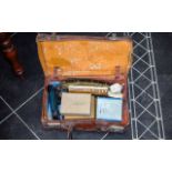 Small Suitcase Containing Vintage Model Train & Track A/F see photo