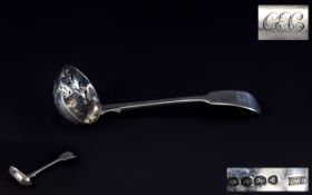 William IV Silver Fruit Ladle of Nice Form. Hallmark London 1834, Maker W.B.