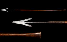 Rare Arrow Tipped Zulu High Ranking Warriors Throwing Spear (Iklwa) From The 1st Or 2nd Zulu Wars A