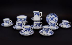 Jackson and Gosling of Fenton England c.1866 - 1880 Rare and Original ( 19 ) Piece Tea Service '