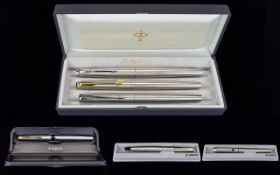 Parker Fountain Pens Collection of Six ( 6 ) with 14ct Gold Nibs. All In Excellent Condition. c.