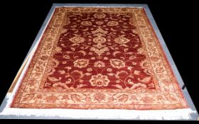 A Very Large Woven Silk Carpet Large Zeigler carpet,