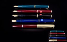 Excellent Collection of Parker Fountain Pens ( 5 ) Five In Total. From The 1950's / 1960's.