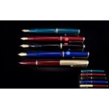 Excellent Collection of Parker Fountain Pens ( 5 ) Five In Total. From The 1950's / 1960's.