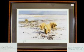 David Shepherd Artist Signed Ltd and Numbered Edition Colour Lithograph / Print. Titled ' Lone