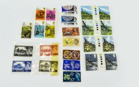 Small Lot Of QEII Stamps To include Castle High Value series