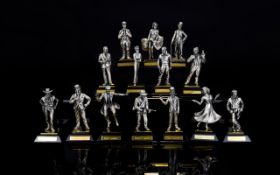 Royal Hampshire 'The Great Stars of Hollywood'' by Angelino Metal Sculptures (12) in total.