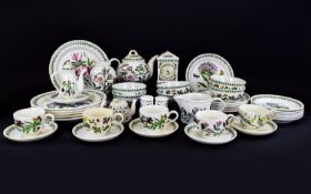 Portmeirion Potter The Botanic Garden Tea Service 48 Pieces to include Salt and Pepper pots, Tea