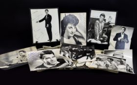 Autograph Interest A Collection Of 1950's/60's Black And White TV And Entertainment Photographs A