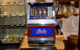 Project Coin Machines Ltd Bally 2p Play Electric One Arm Bandit/Fruit Machine, OXO Bar,