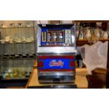 Project Coin Machines Ltd Bally 2p Play Electric One Arm Bandit/Fruit Machine, OXO Bar,