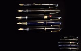 Excellent Condition of Early 20th Century Fountain Pens. Assorted Makers ( 5 ) Five In Total.