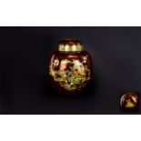 Carlton Ware Rouge Royale Lidded Ginger Jar ' Mikado ' Pattern.