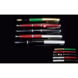 Excellent Collection of Vintage Parker Fountain Pens ( 5 ) Five In Total.