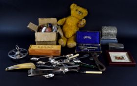 A Mixed Collection Of Vintage Toys And Assorted Ephemera A varied collection to include vintage